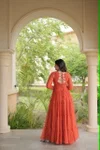 Ka 1271 Georgette Bandhani Print Work Navratri Gown Collection